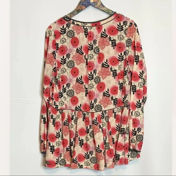 Matilda Jane Mistletoe Magic Make Believe Top Size Medium Peplum Long Sleeve - Picture 8 of 10